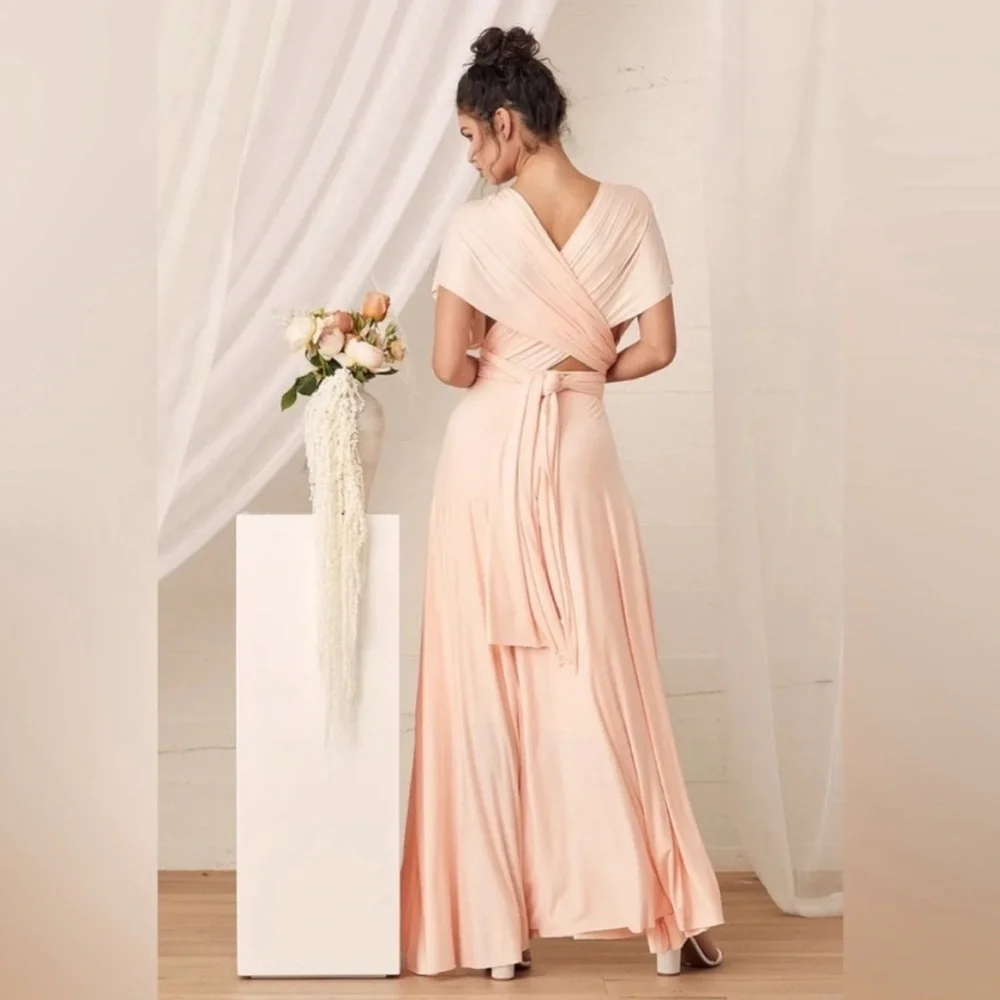 NWT Lulus - Tricks of the Trade Blush Pink Maxi Dress - Size Small - Picture 2 of 12